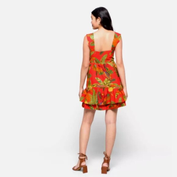 FARM Rio Red Tropical Mini Dress - Picture 2 of 15
